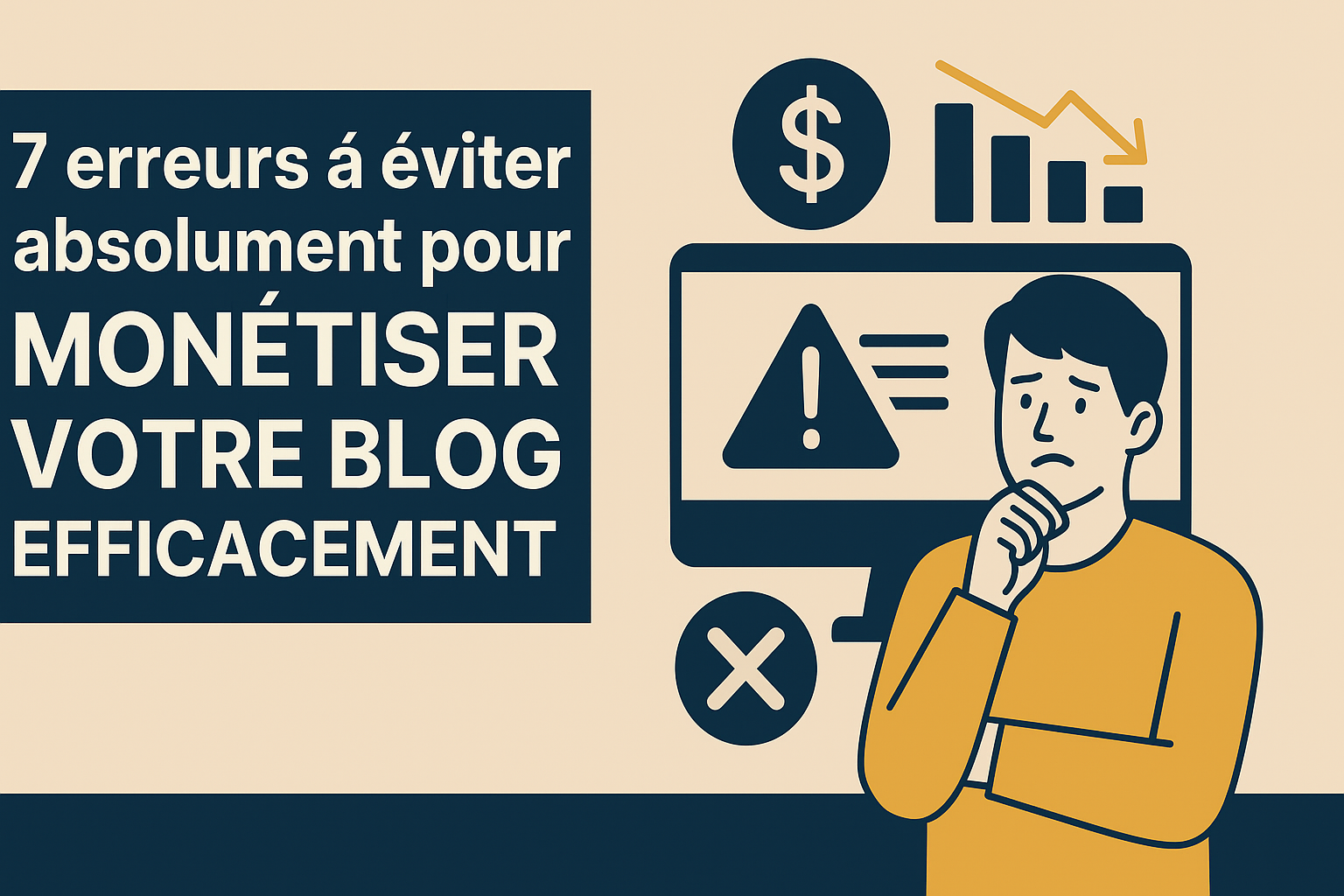 7 erreurs à éviter absolument pour monétiser votre blog efficacement